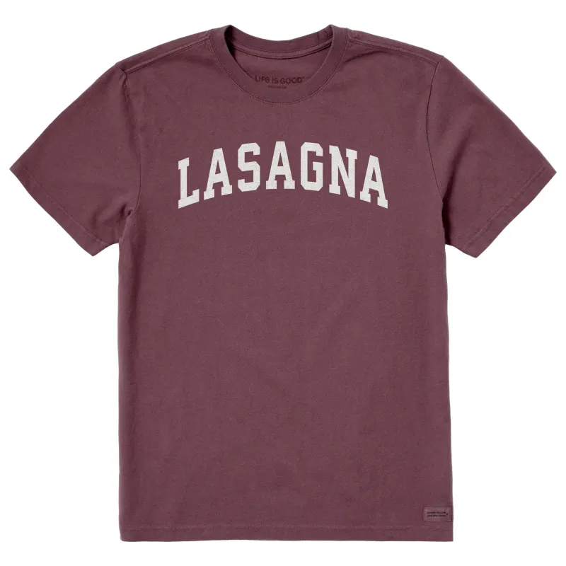 Men's Lasagna Arch Short Sleeve Crusher Tee sold by Life is Good