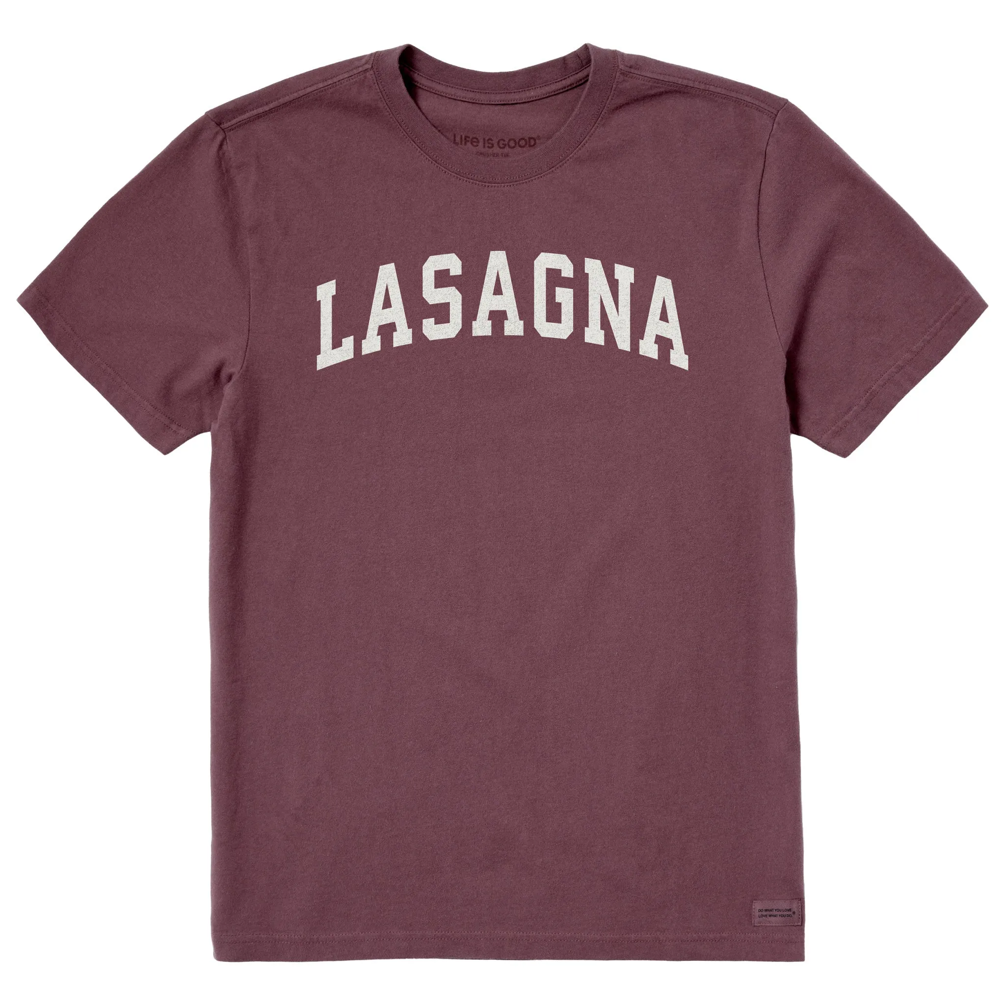 Men's Lasagna Arch Short Sleeve Crusher Tee sold by Life is Good