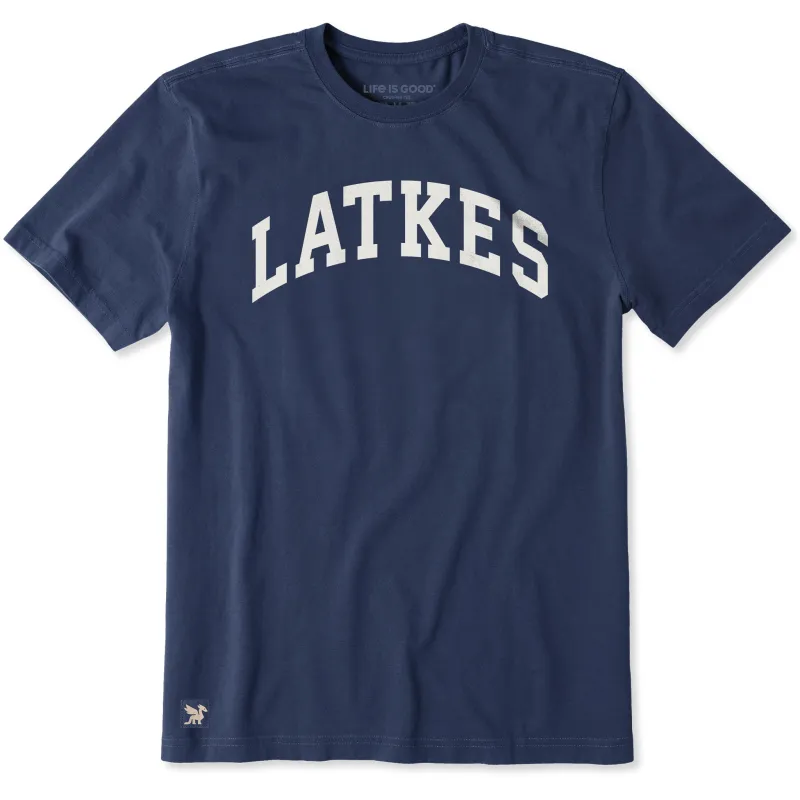 Men's Latkes Short Sleeve Crusher Tee sold by Life is Good