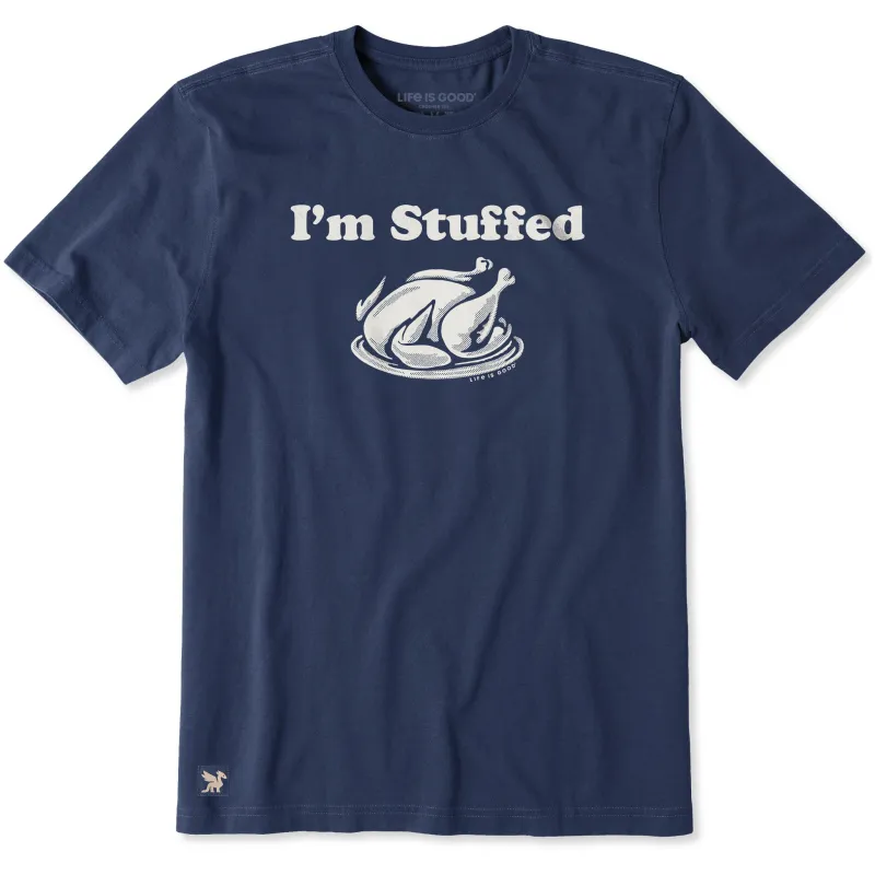 Men's I'm Stuffed Short Sleeve Crusher Tee sold by Life is Good