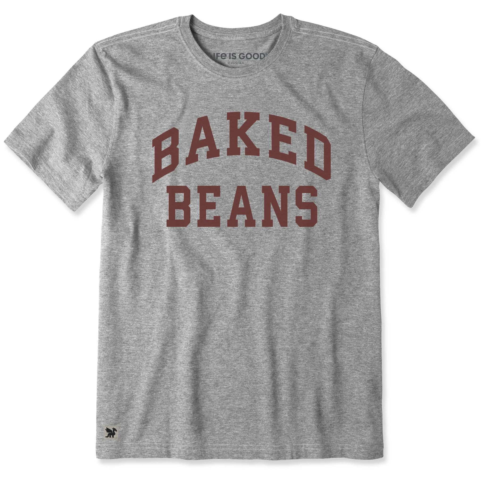 Men's Baked Beans Arch Short Sleeve Crusher Tee sold by Life is Good