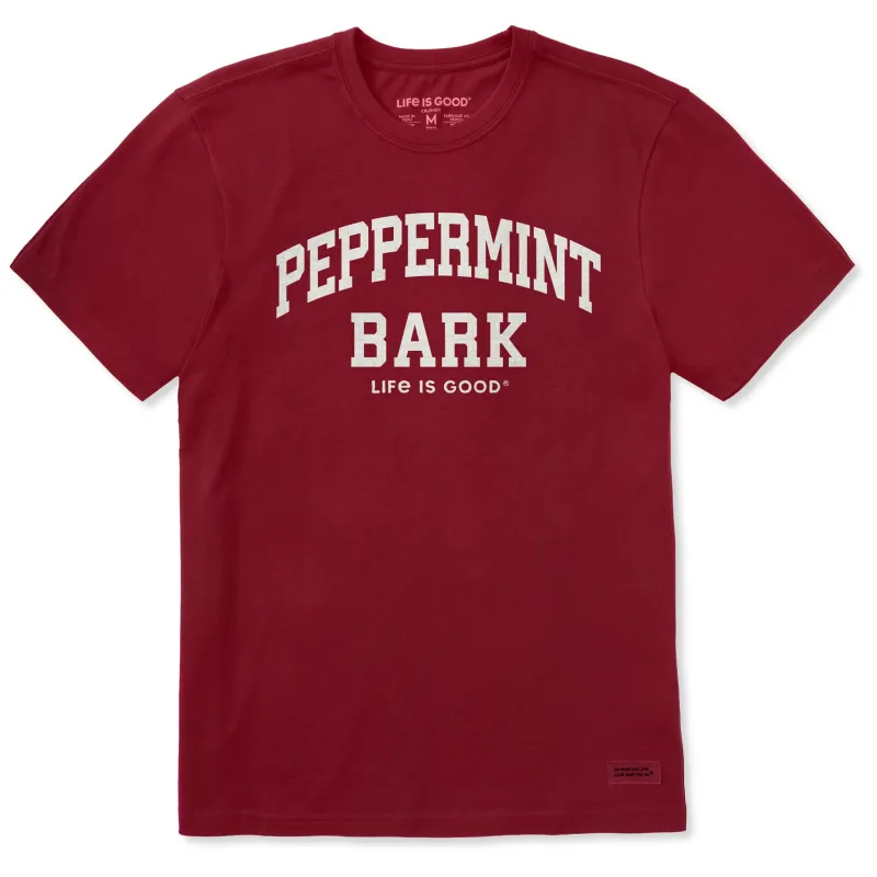 Men's Peppermint Bark Arch Short Sleeve Crusher Tee sold by Life is Good
