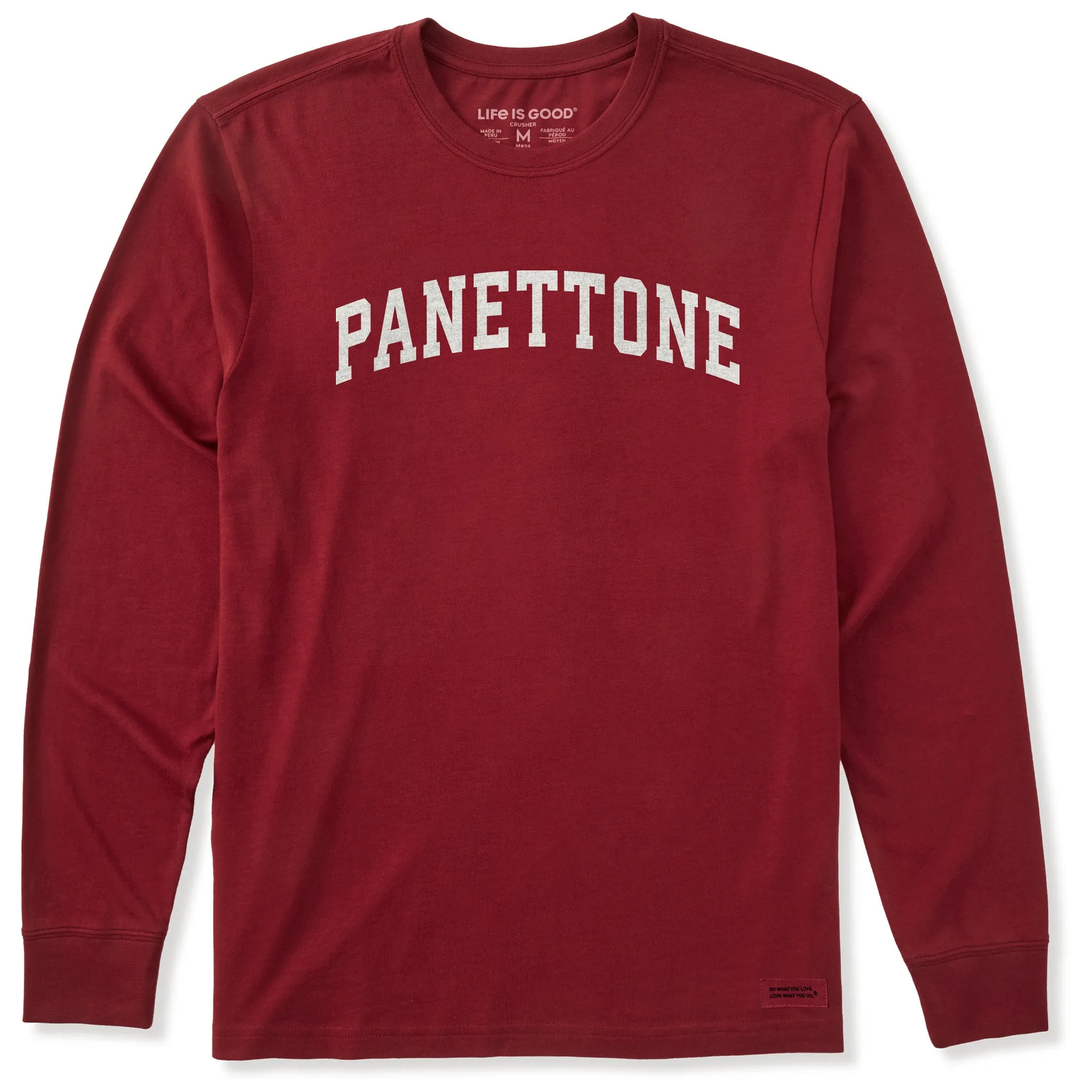 Men's Panettone Arch Long Sleeve Crusher Tee sold by Life is Good