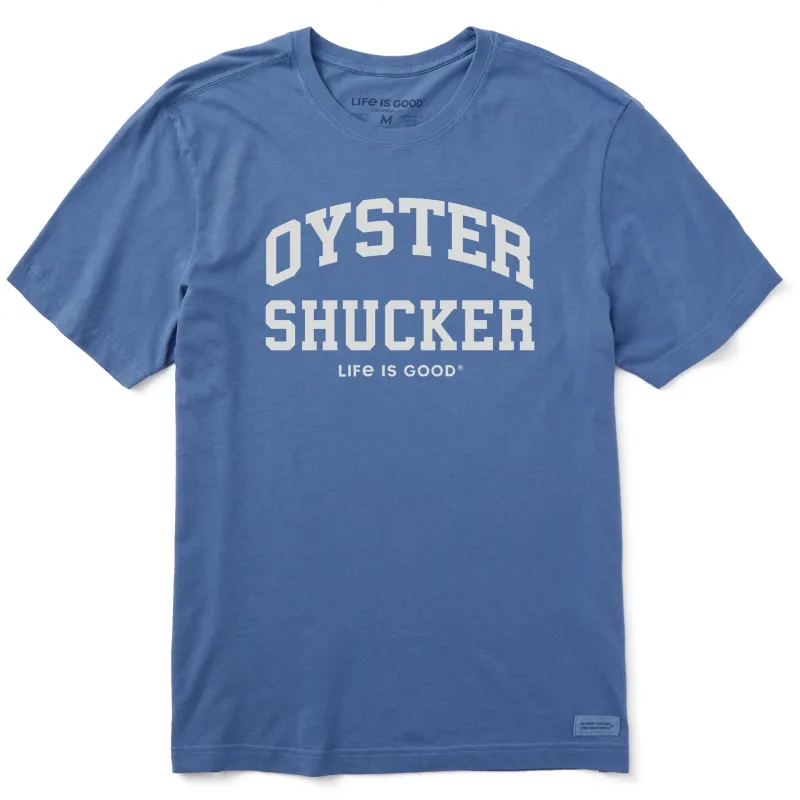 Men's Oyster Shucker Arch Short Sleeve Crusher Tee sold by Life is Good