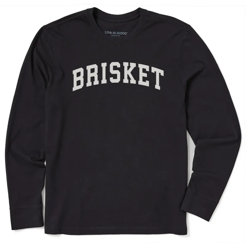 Men's Brisket Arch Long Sleeve Crusher Tee sold by Life is Good