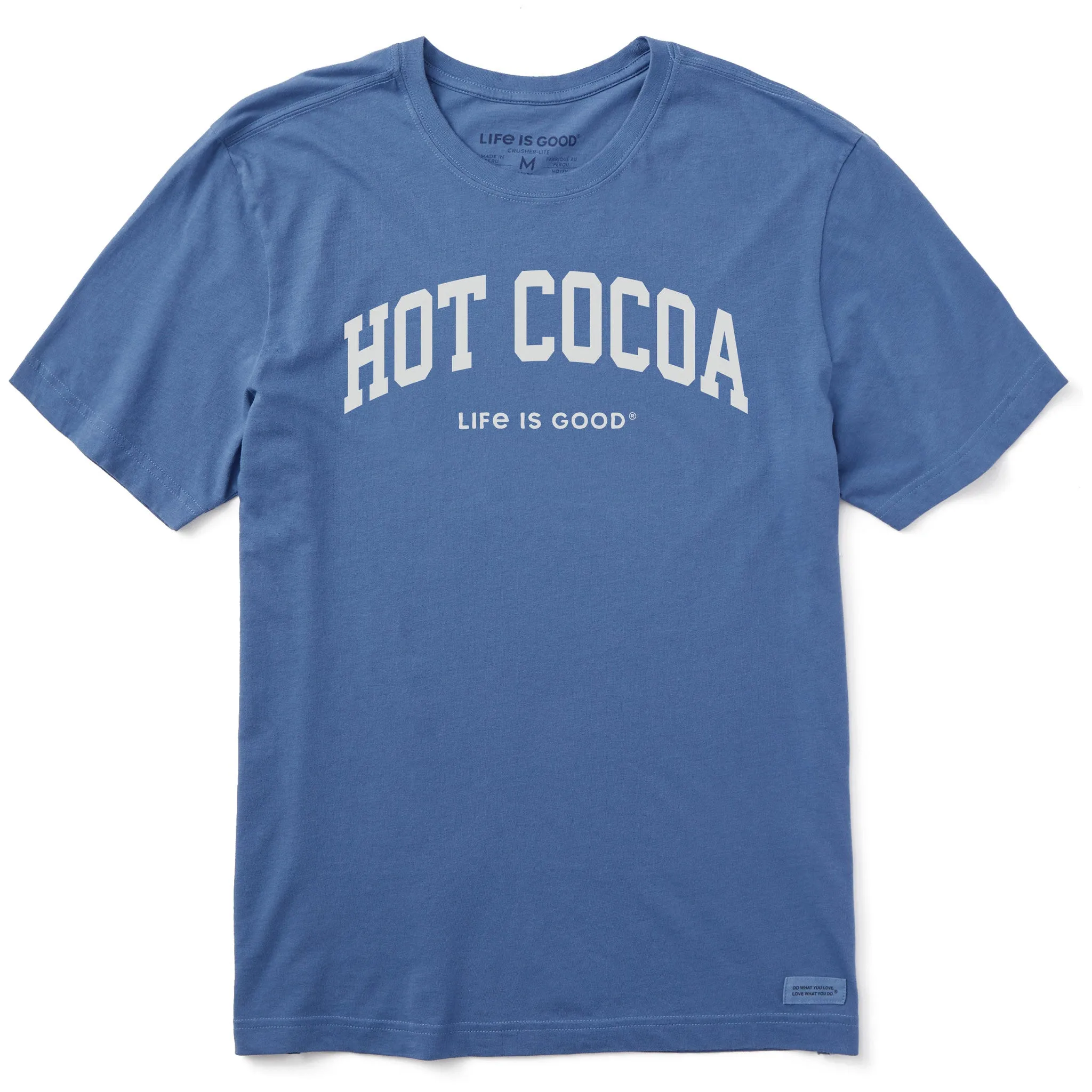 Men's Hot Cocoa Arch Short Sleeve Crusher Tee sold by Life is Good