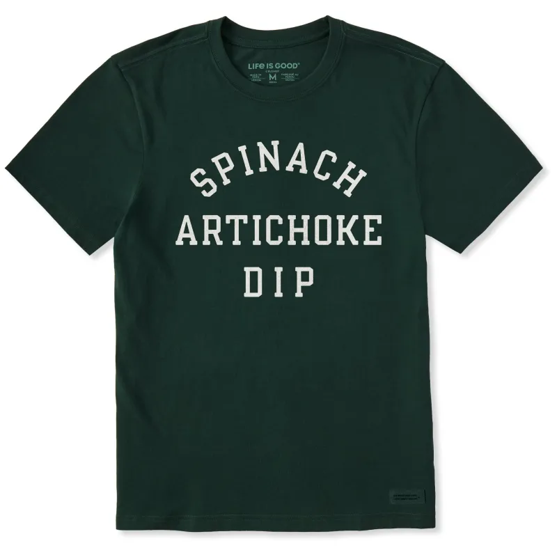 Men's Spinach Artichoke Dip Short Sleeve Crusher Tee sold by Life is Good