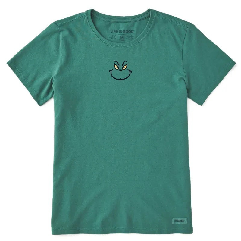Women's Grinch Grin Mini Short Sleeve Crusher Tee sold by Life is Good