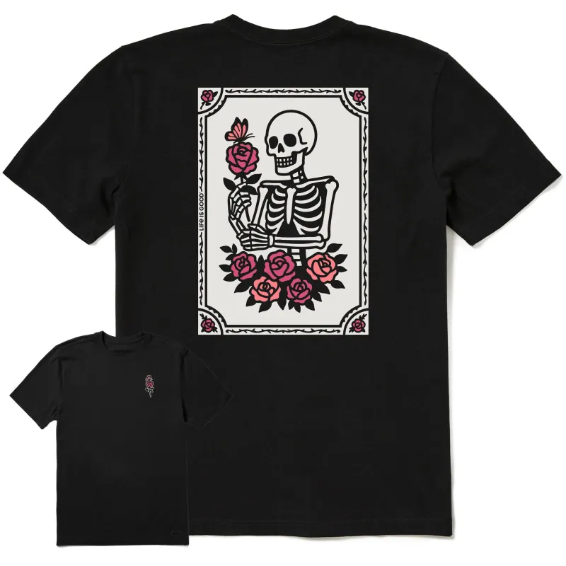 Men's Skeleton Portrait Short Sleeve Crusher Tee sold by Life is Good