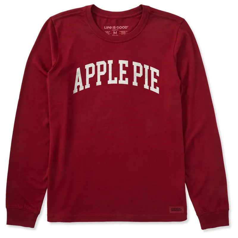 Women's Apple Pie Athletic Arch Long Sleeve Crusher Tee sold by Life is Good