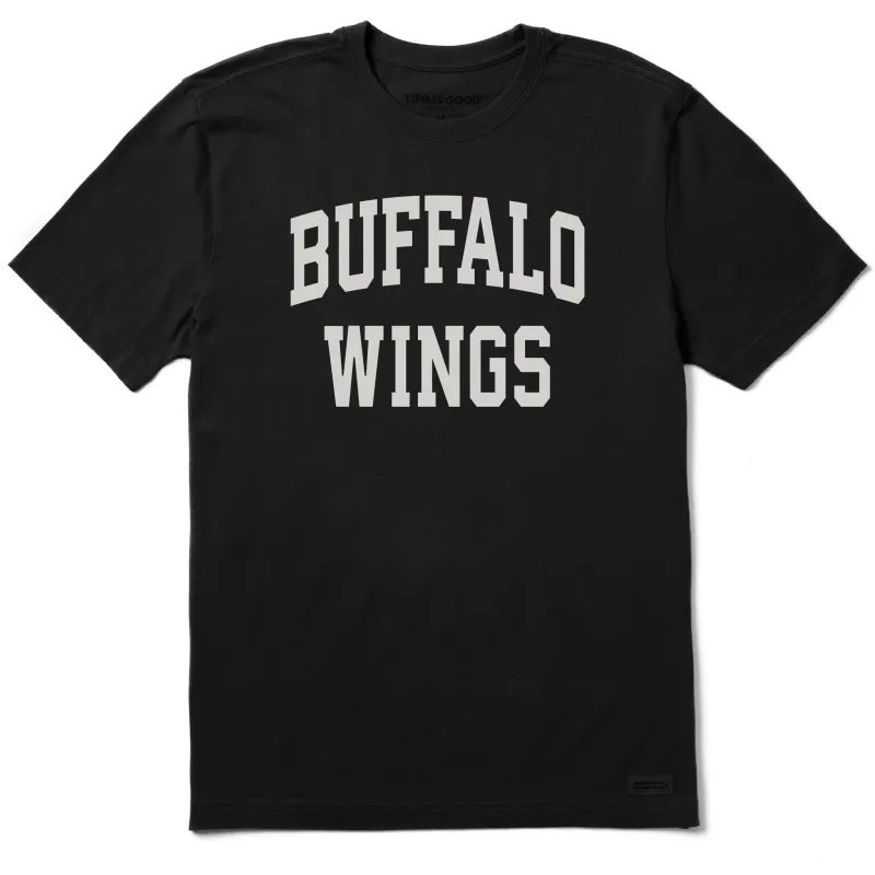 Men's Buffalo Wings Arch Short Sleeve Crusher Tee sold by Life is Good