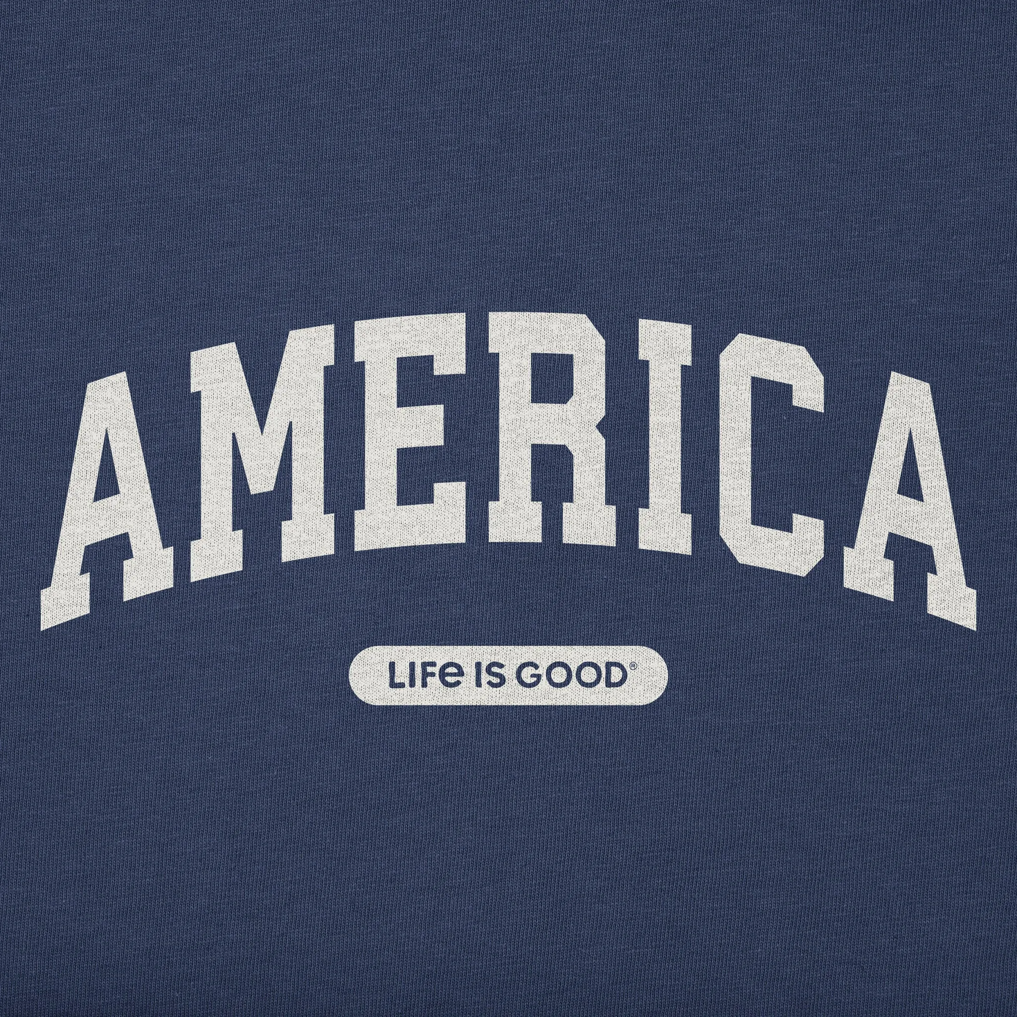 Men's America Arch Long Sleeve Crusher Tee sold by Life is Good product image thumbnail 2