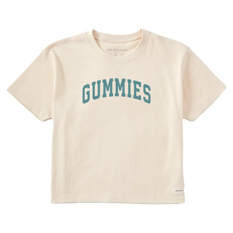 Women's Gummies Arch Short Sleeve Crusher Boxy Tee sold by Life is Good