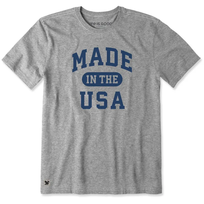 Men's Made in the USA Arch Short Sleeve Crusher Tee sold by Life is Good