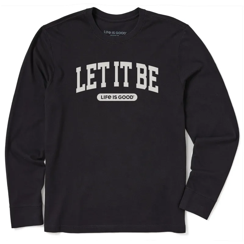 Men's Let it Be Arch Long Sleeve Crusher Tee sold by Life is Good