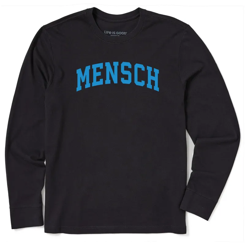 Men's Mensch Arch Long Sleeve Crusher Tee sold by Life is Good