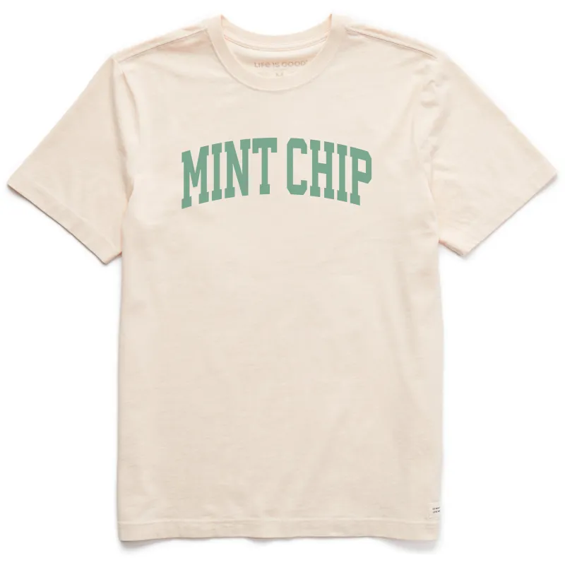 Men's Mint Chip Arch Short Sleeve Crusher Tee sold by Life is Good