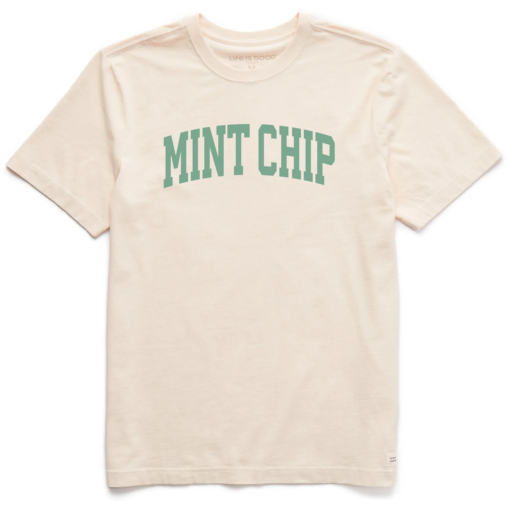 Men's Mint Chip Arch Short Sleeve Crusher Tee sold by Life is Good