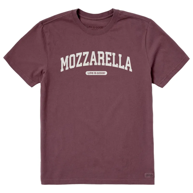 Men's Mozzarella Arch Short Sleeve Crusher Tee sold by Life is Good