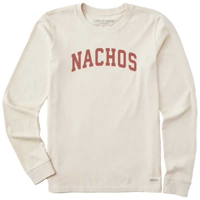 Women's Nachos Arch Long Sleeve Crusher Tee sold by Life is Good