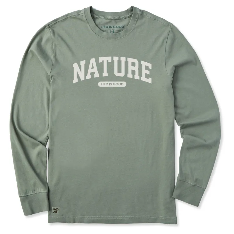 Men's Nature Arch Long Sleeve Crusher Tee sold by Life is Good