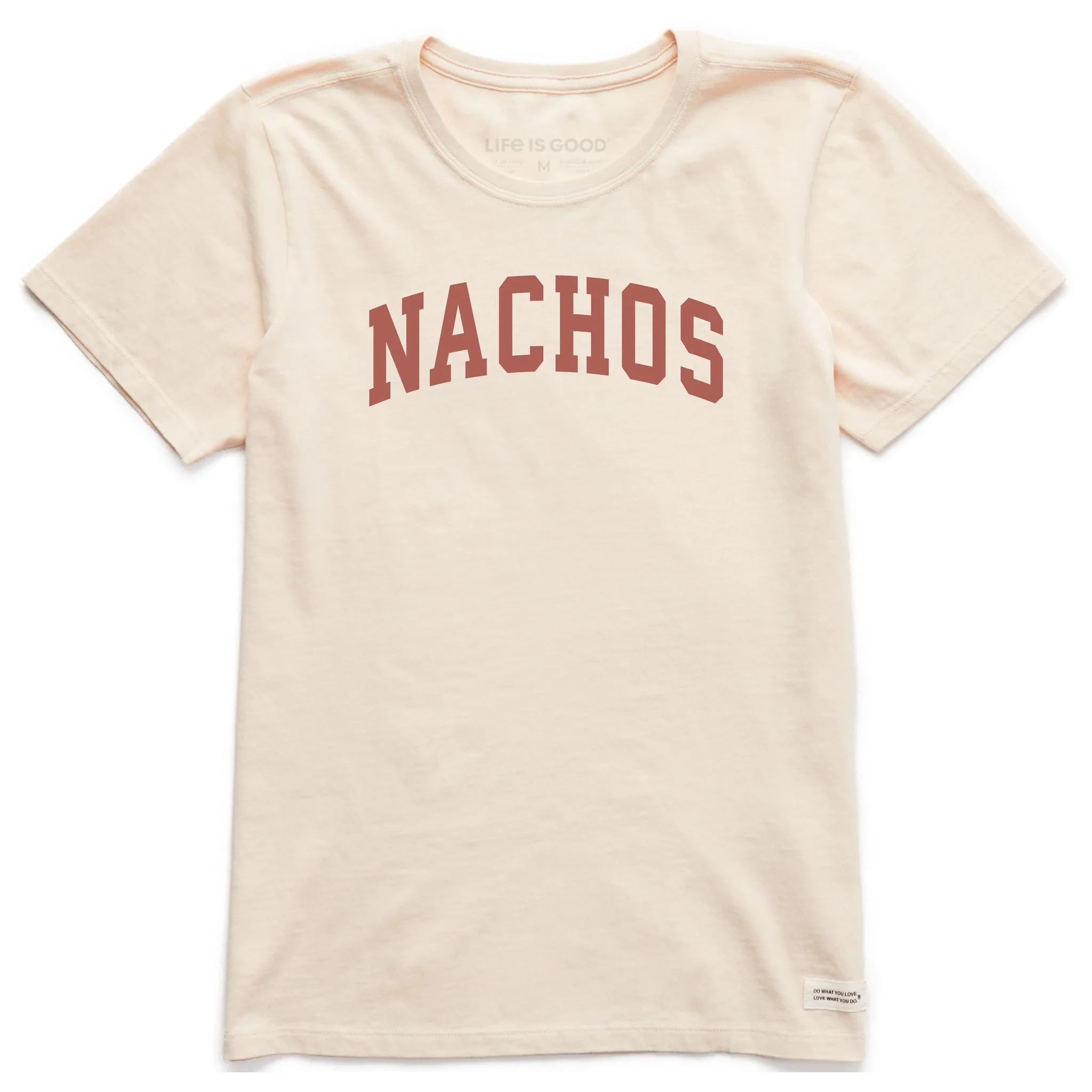 Women's Nachos Arch Short Sleeve Crusher Tee sold by Life is Good