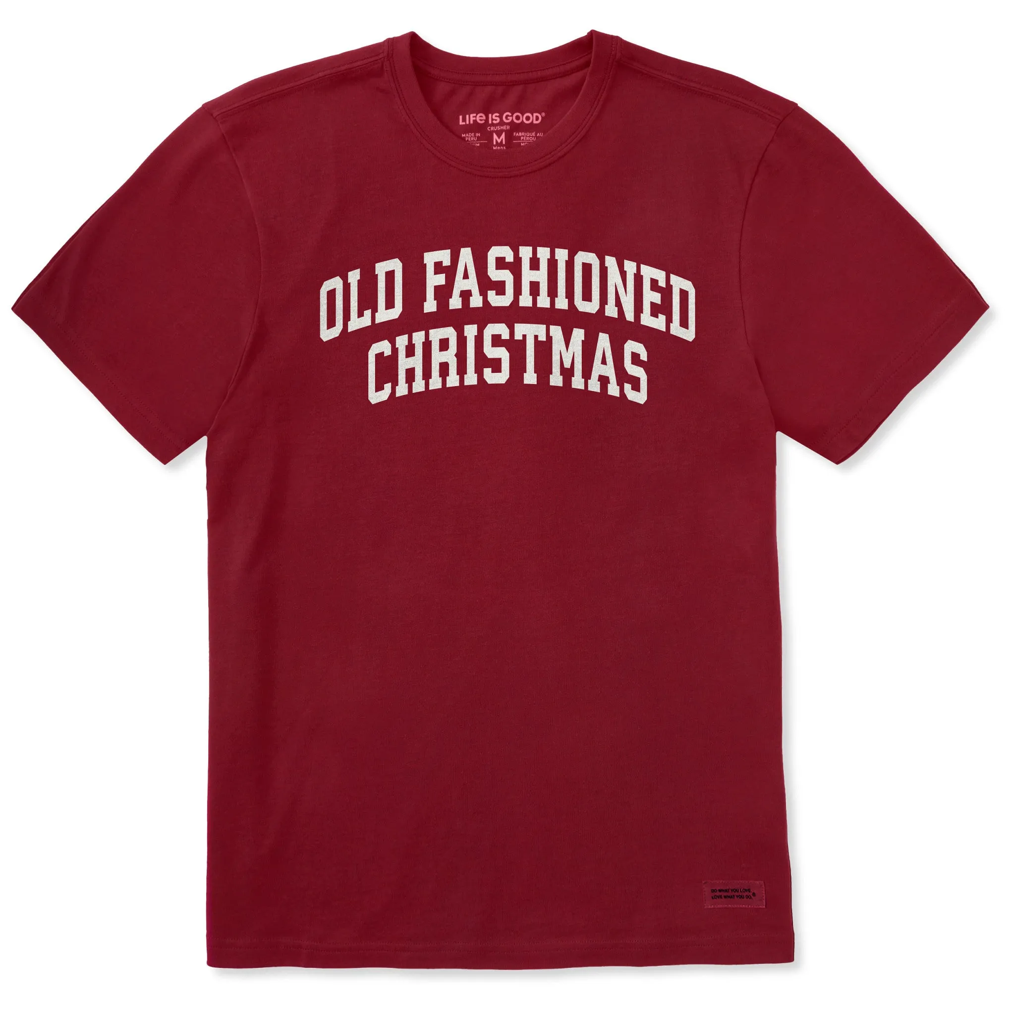 Men's Old Fashioned Christmas Arch Short Sleeve Crusher Tee sold by Life is Good