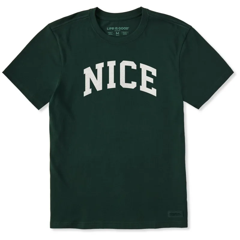 Men's Nice Arch Short Sleeve Crusher Tee sold by Life is Good