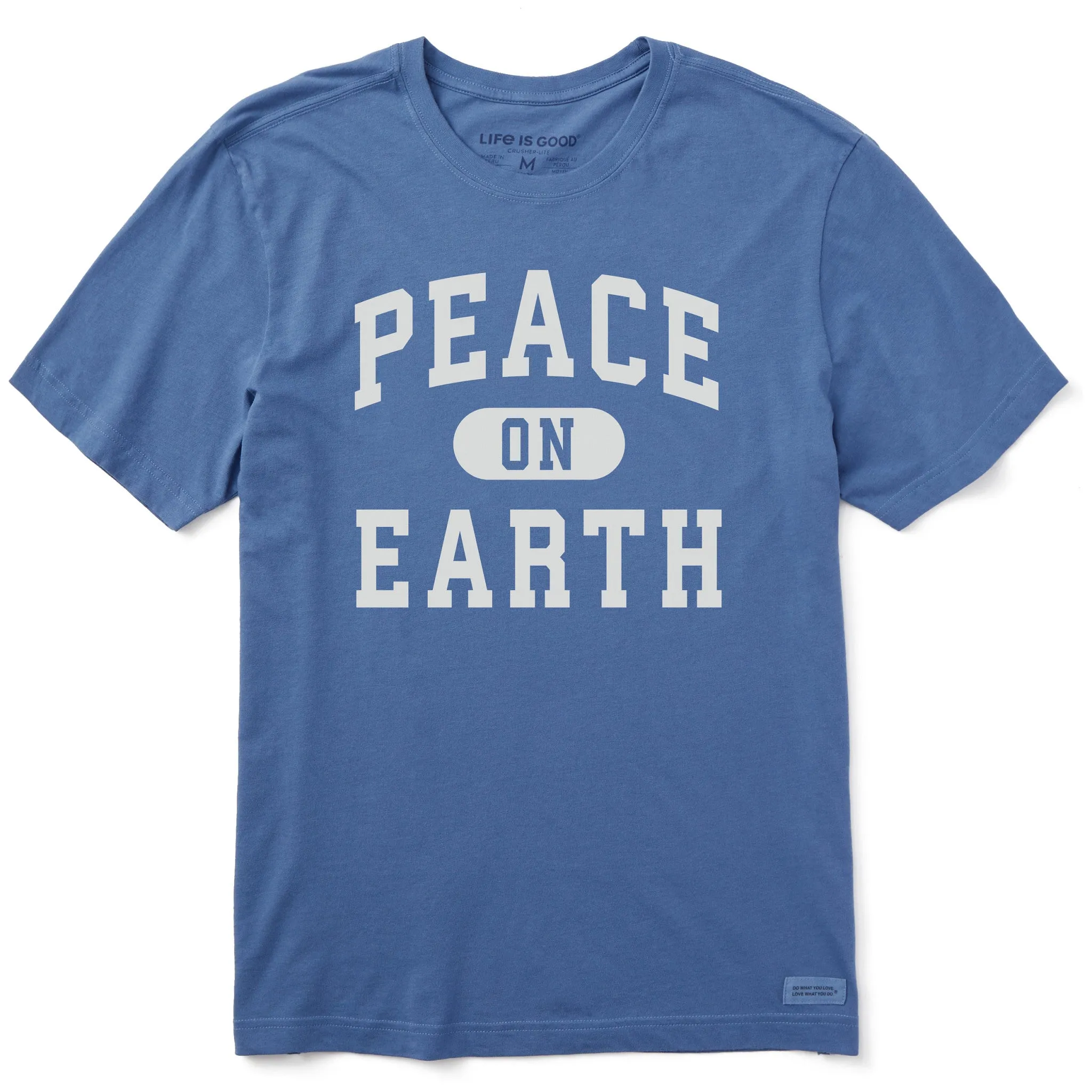 Men's Peace on Earth Arch Short Sleeve Crusher Tee sold by Life is Good