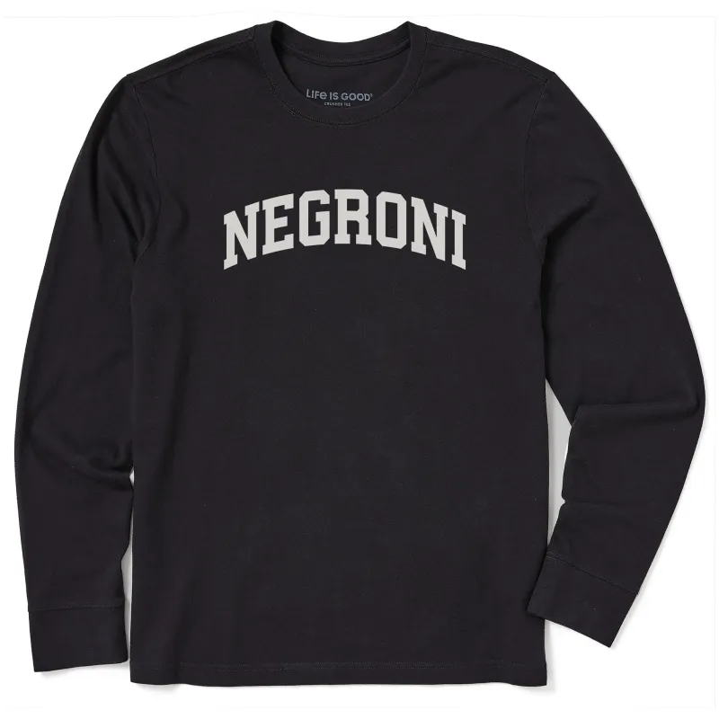Men's Negroni Arch Long Sleeve Crusher Tee sold by Life is Good