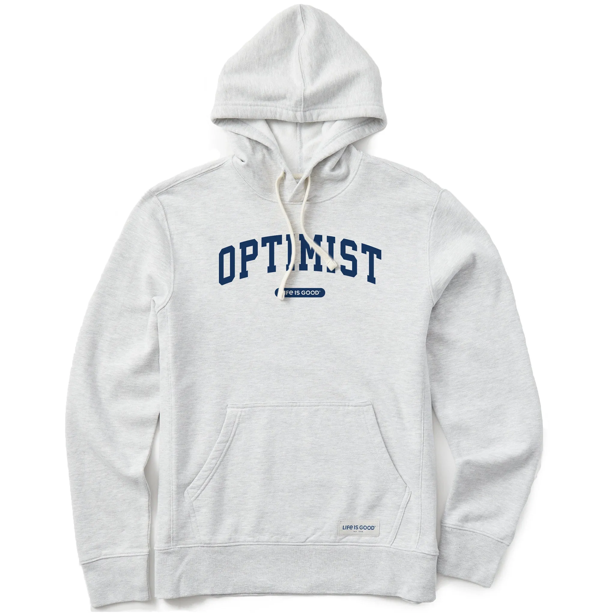 Men's Optimist Arch Simply True Fleece Hoodie sold by Life is Good