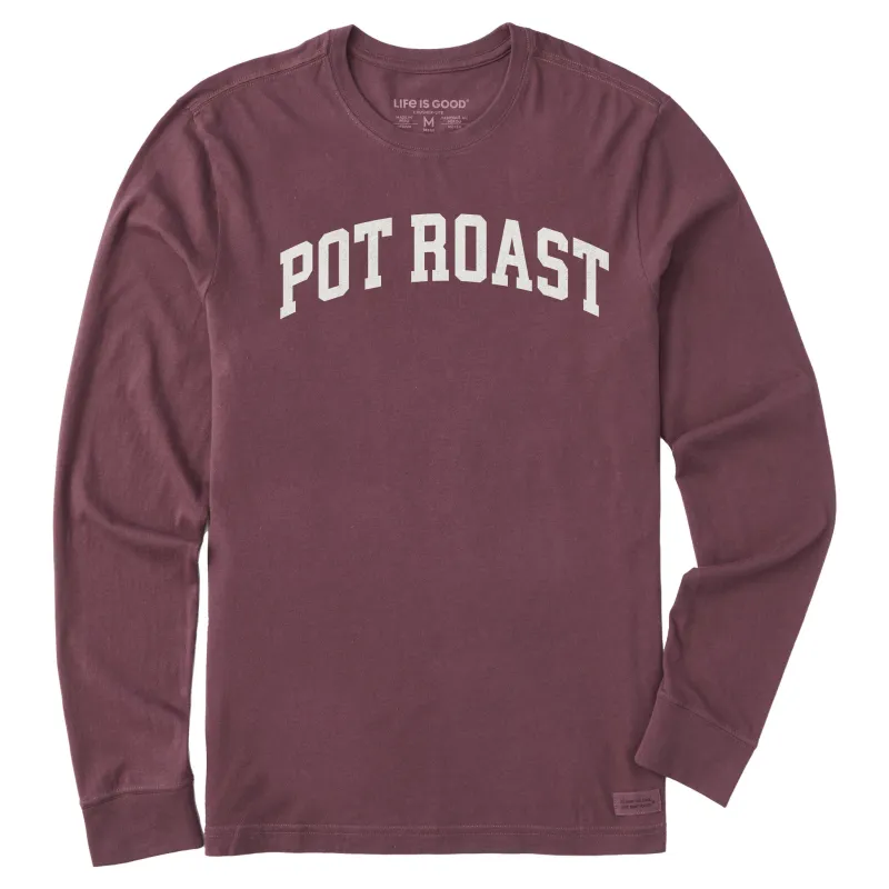 Men's Pot Roast Arch Long Sleeve Crusher Tee sold by Life is Good