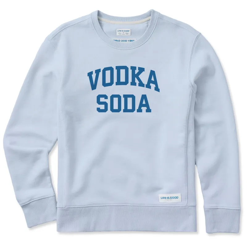 Women's Vodka Soda Arch Simply True Fleece Crew sold by Life is Good