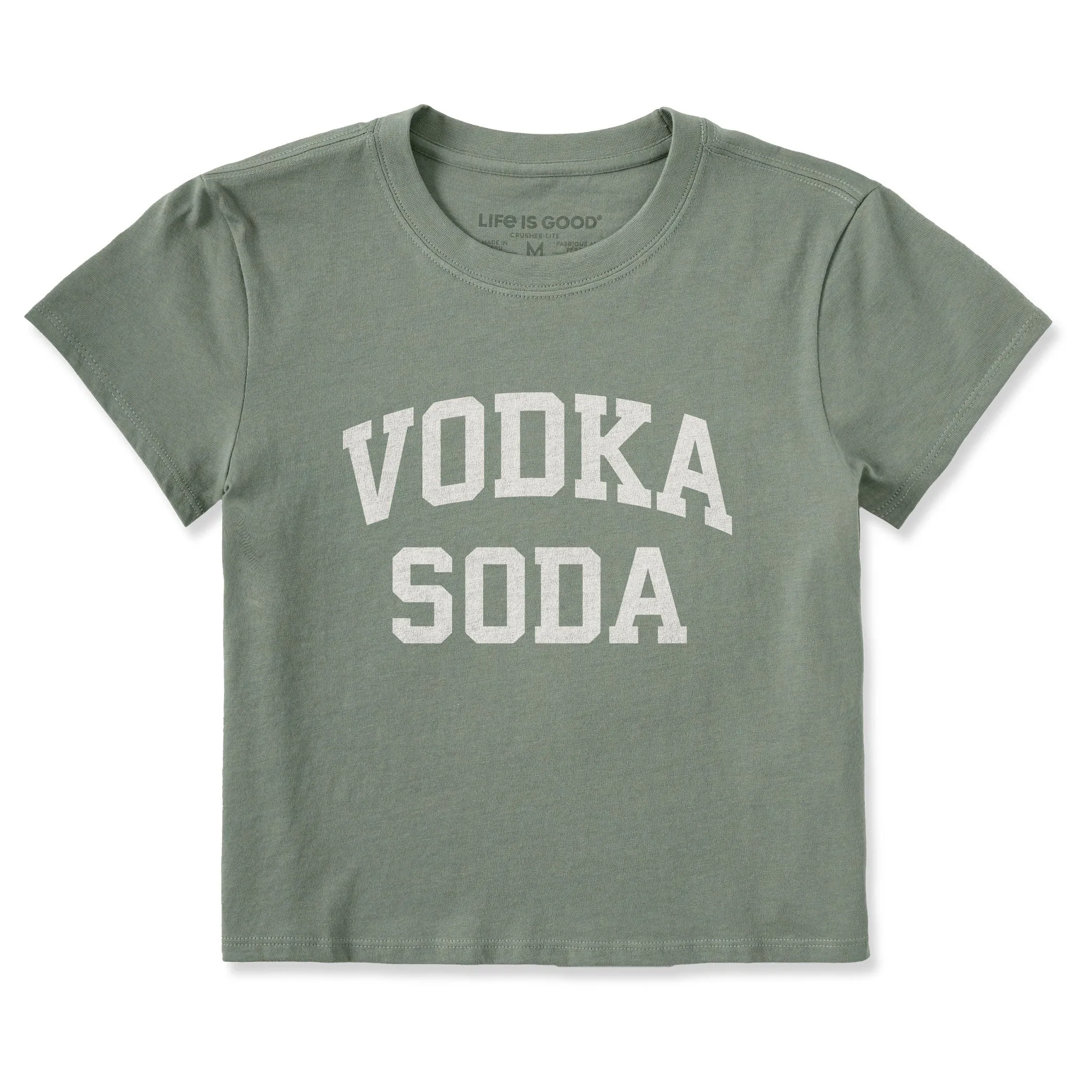 Women's Vodka Soda Arch Crusher-LITE Shrunken Tee sold by Life is Good