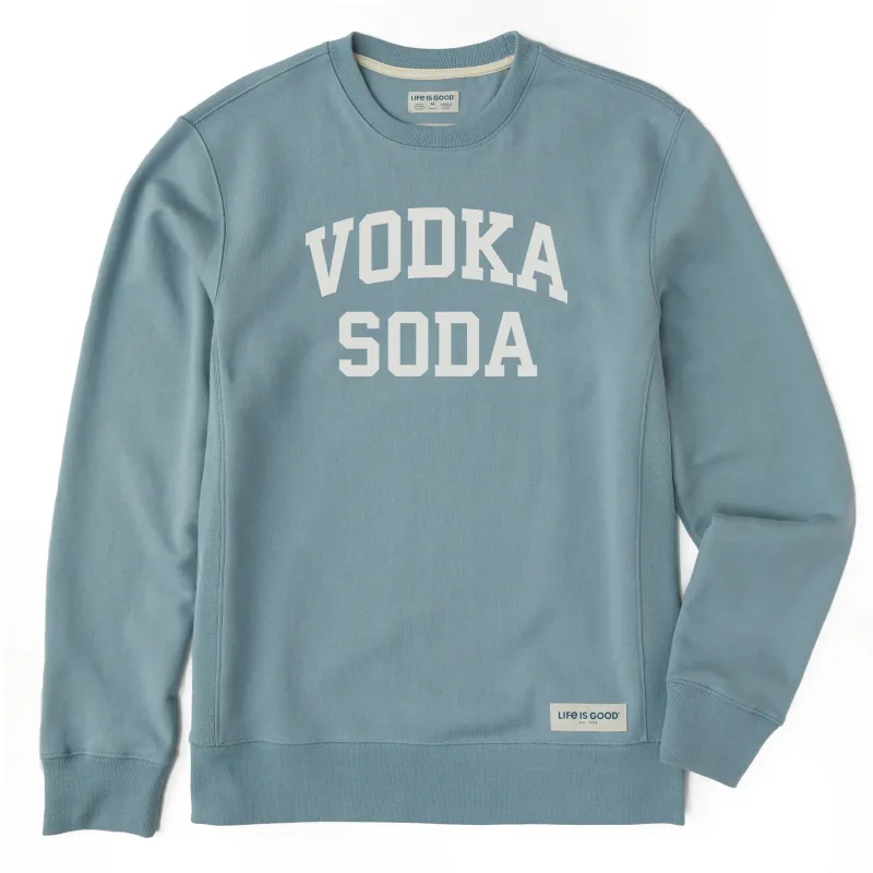 Men's Vodka Soda Arch Simply True Fleece Crew sold by Life is Good