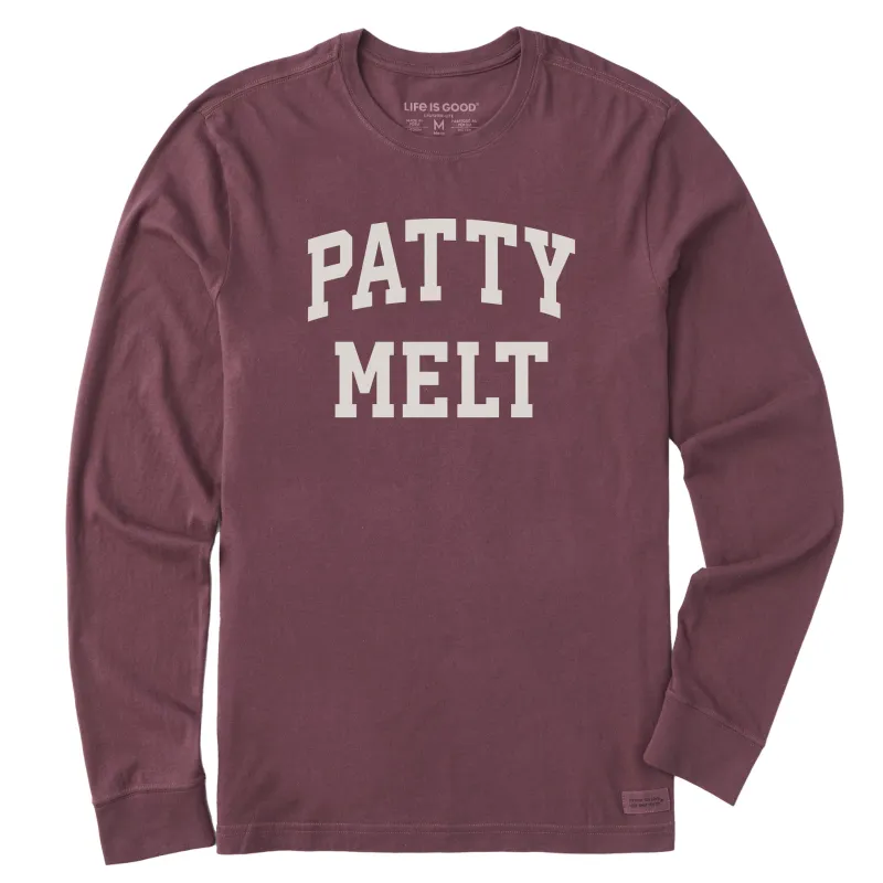 Men's Patty Melt Arched Long Sleeve Crusher Tee sold by Life is Good