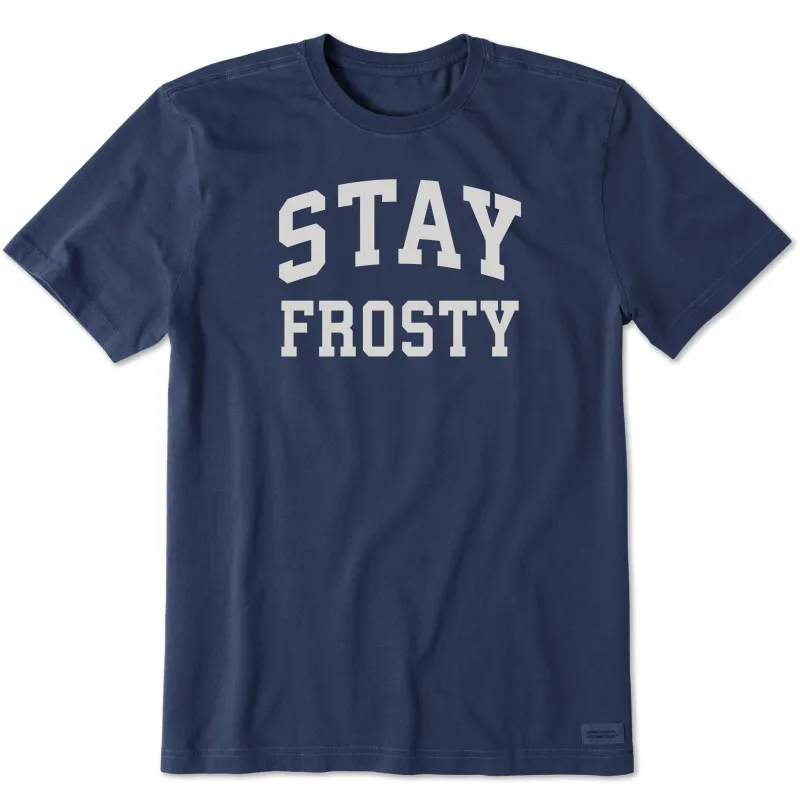 Men's Stay Frosty Arch Short Sleeve Crusher Tee sold by Life is Good