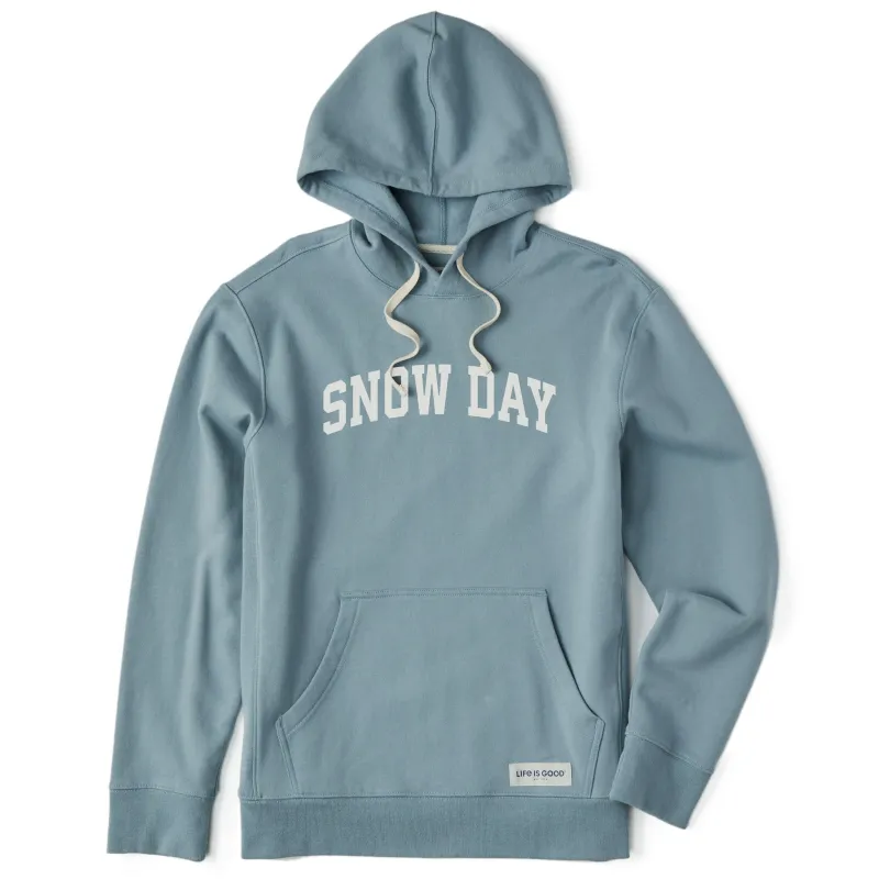 Men's Snow Day Arch Simply True Fleece Hoodie sold by Life is Good