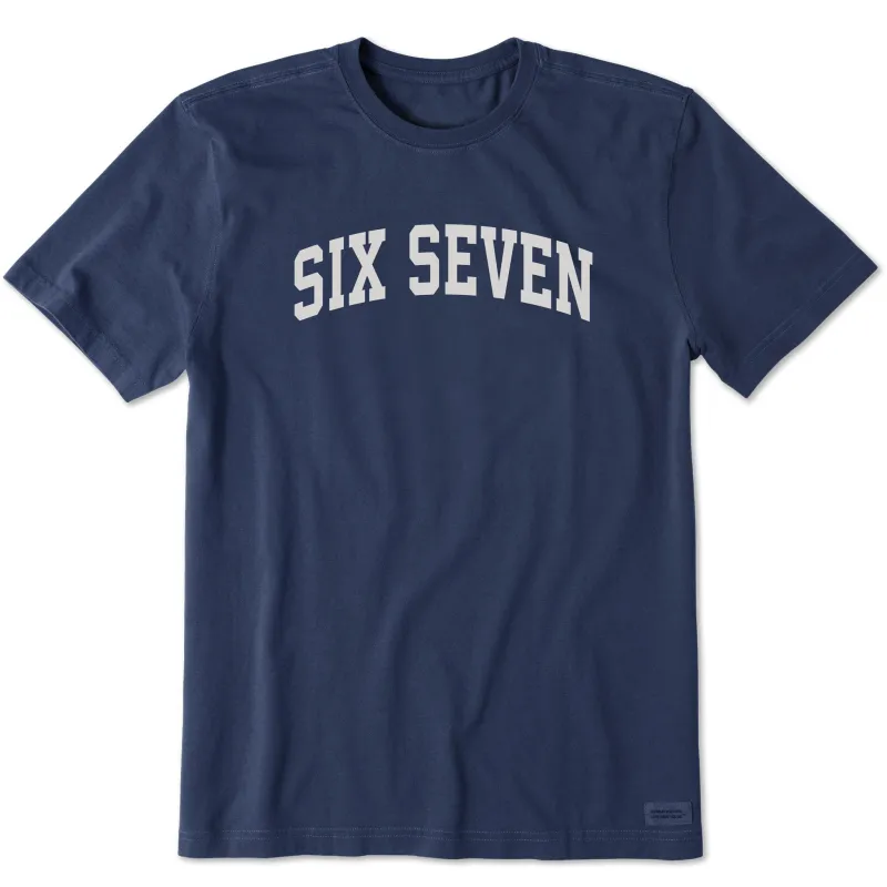 Men's Six Seven Arch Short Sleeve Crusher Tee sold by Life is Good