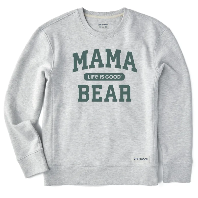 Women's Mama Bear Arch Simply True Fleece Crew sold by Life is Good