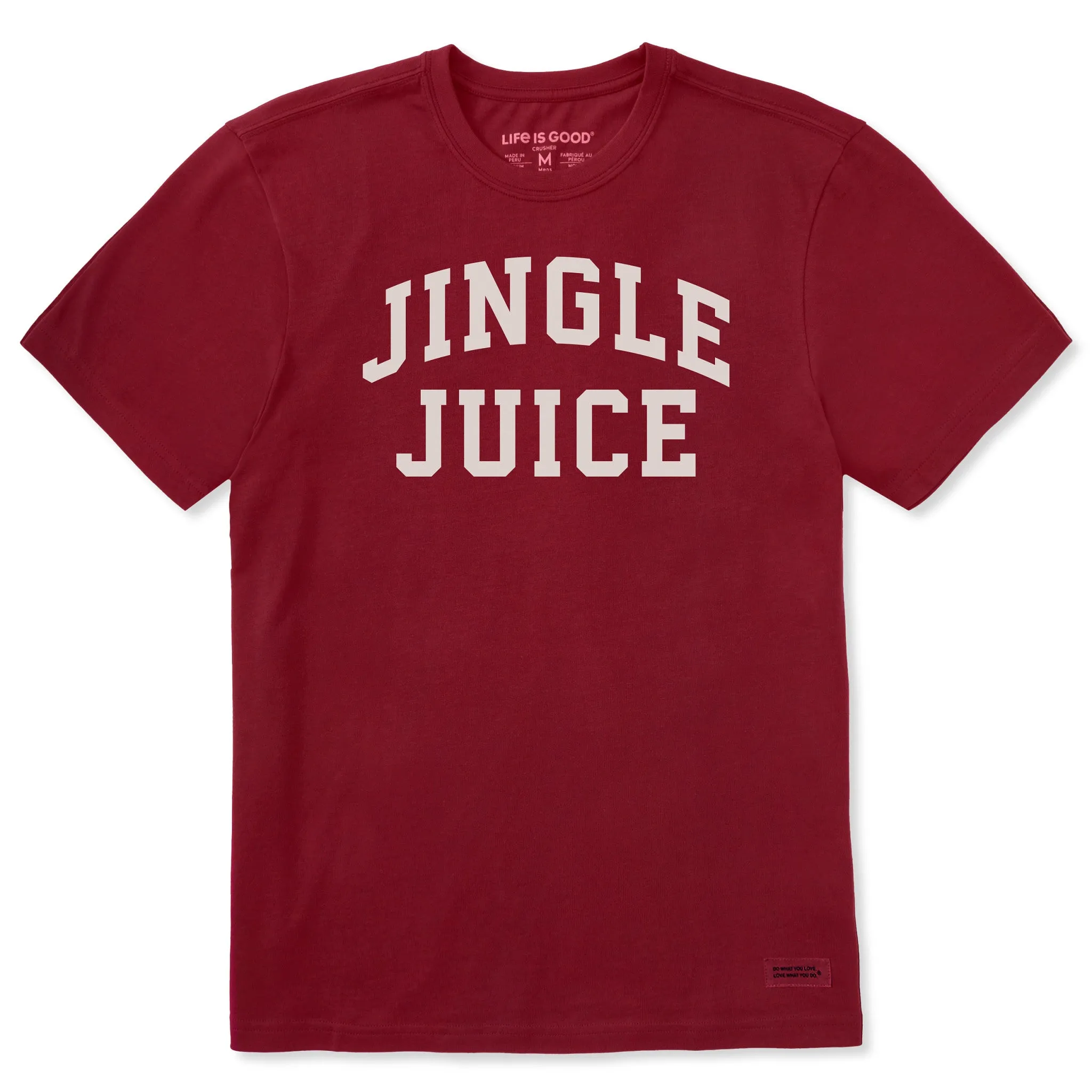 Men's Jingle Juice Arch Short Sleeve Crusher Tee sold by Life is Good