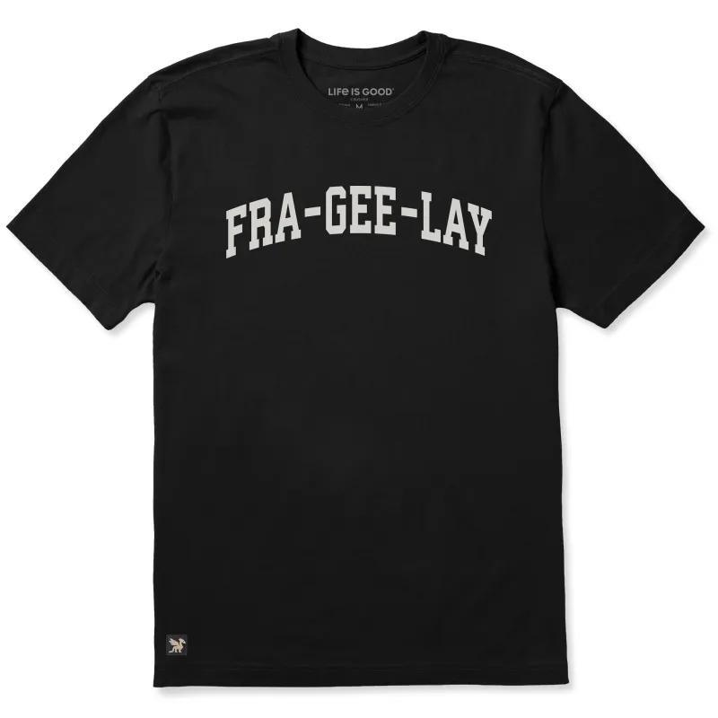 Men's Fra-Gee-Lay Arch Short Sleeve Crusher Tee sold by Life is Good