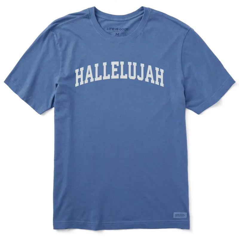 Men's Hallelujah Arch Short Sleeve Crusher Tee sold by Life is Good