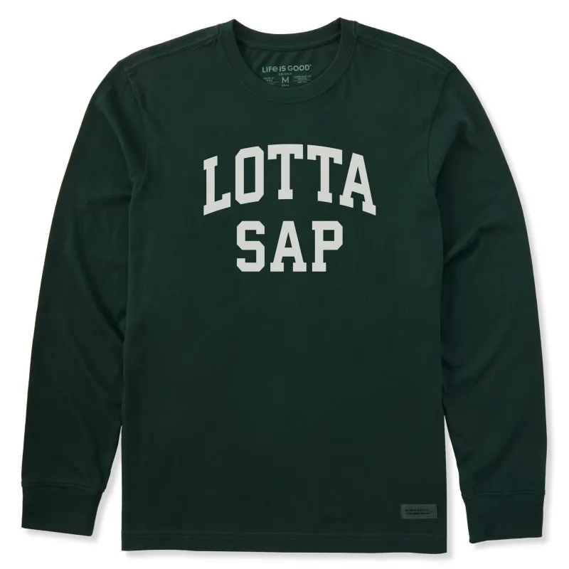 Men's Lotta Sap Arch Long Sleeve Crusher Tee sold by Life is Good