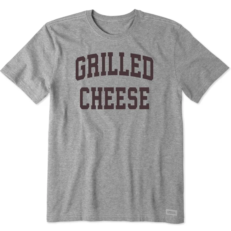 Men's Grilled Cheese Arched Short Sleeve Crusher Tee sold by Life is Good