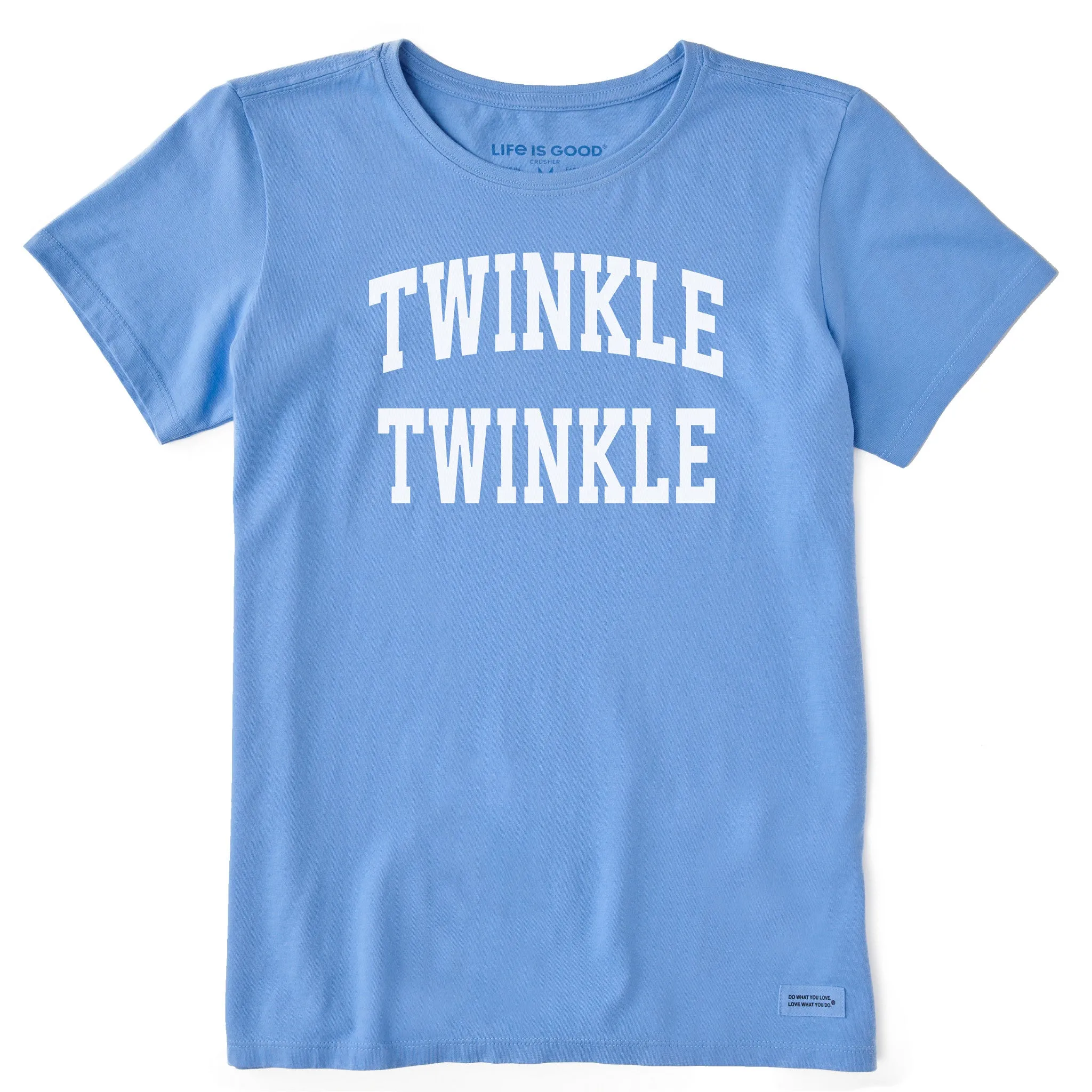 Women's Twinkle Twinkle Arched Short Sleeve Crusher Tee sold by Life is Good