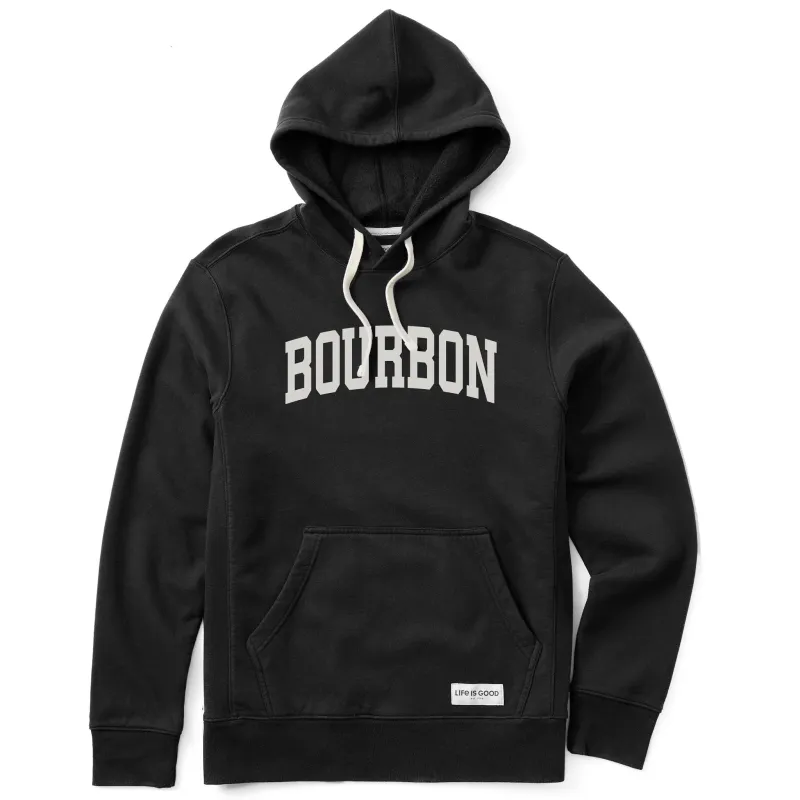 Men's Bourbon Arch Simply True Fleece Hoodie sold by Life is Good