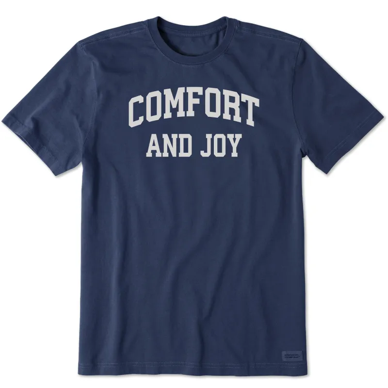Men's Comfort and Joy Arch Short Sleeve Crusher Tee sold by Life is Good