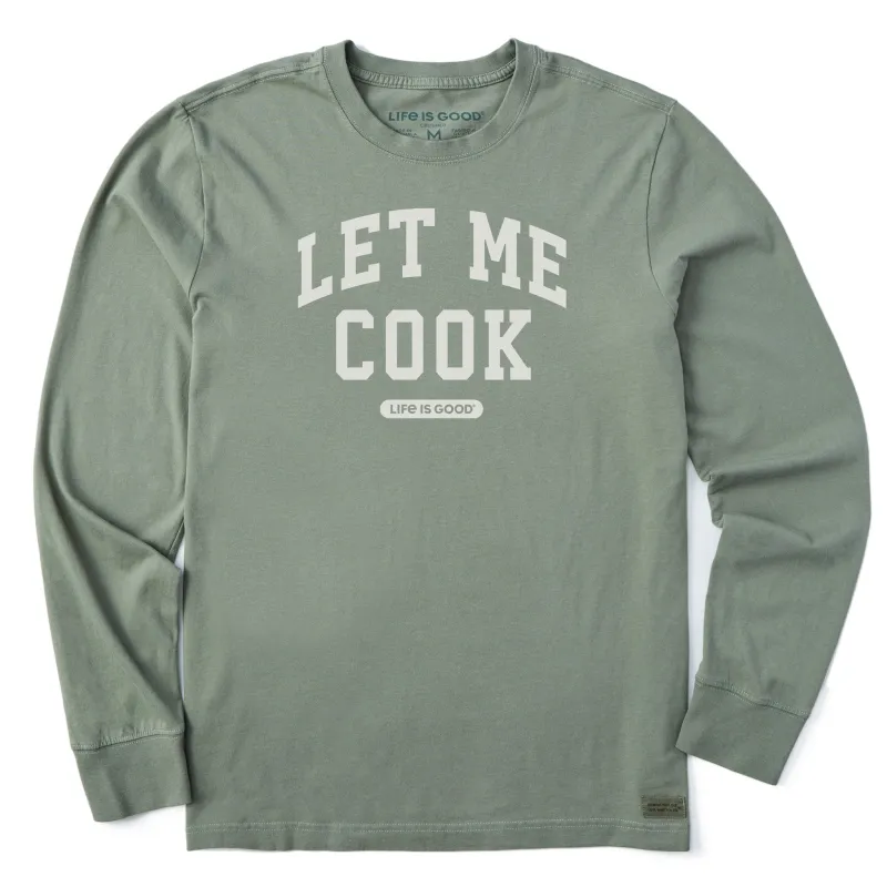 Men's Let Me Cook Arch Long Sleeve Crusher Tee sold by Life is Good