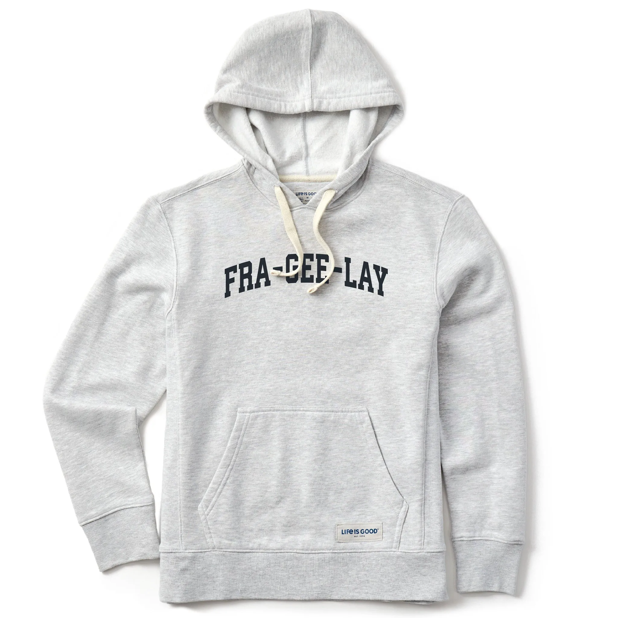 Women's Fra-Gee-Lay Arch Simply True Fleece Hoodie sold by Life is Good